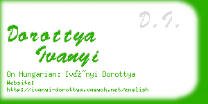 dorottya ivanyi business card